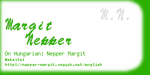 margit nepper business card